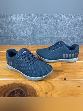 NOBULL Trainer Womens 5.5 Blue Crossfit SuperFabric Sneakers Cross Training Gym